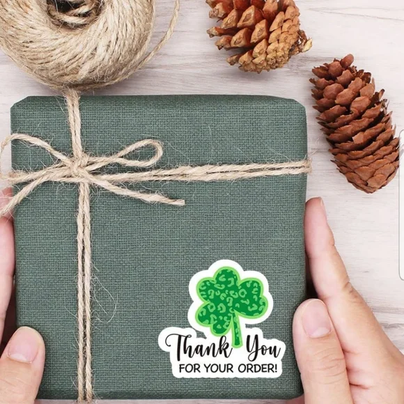 50 ct. Thank You for Your Order Patrick's Day Sticker  Cute Business Sti… - Picture 4 of 8